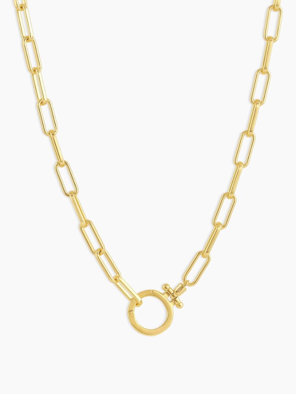 Gorjana Parker Gold Paper clip necklace - 18 inc